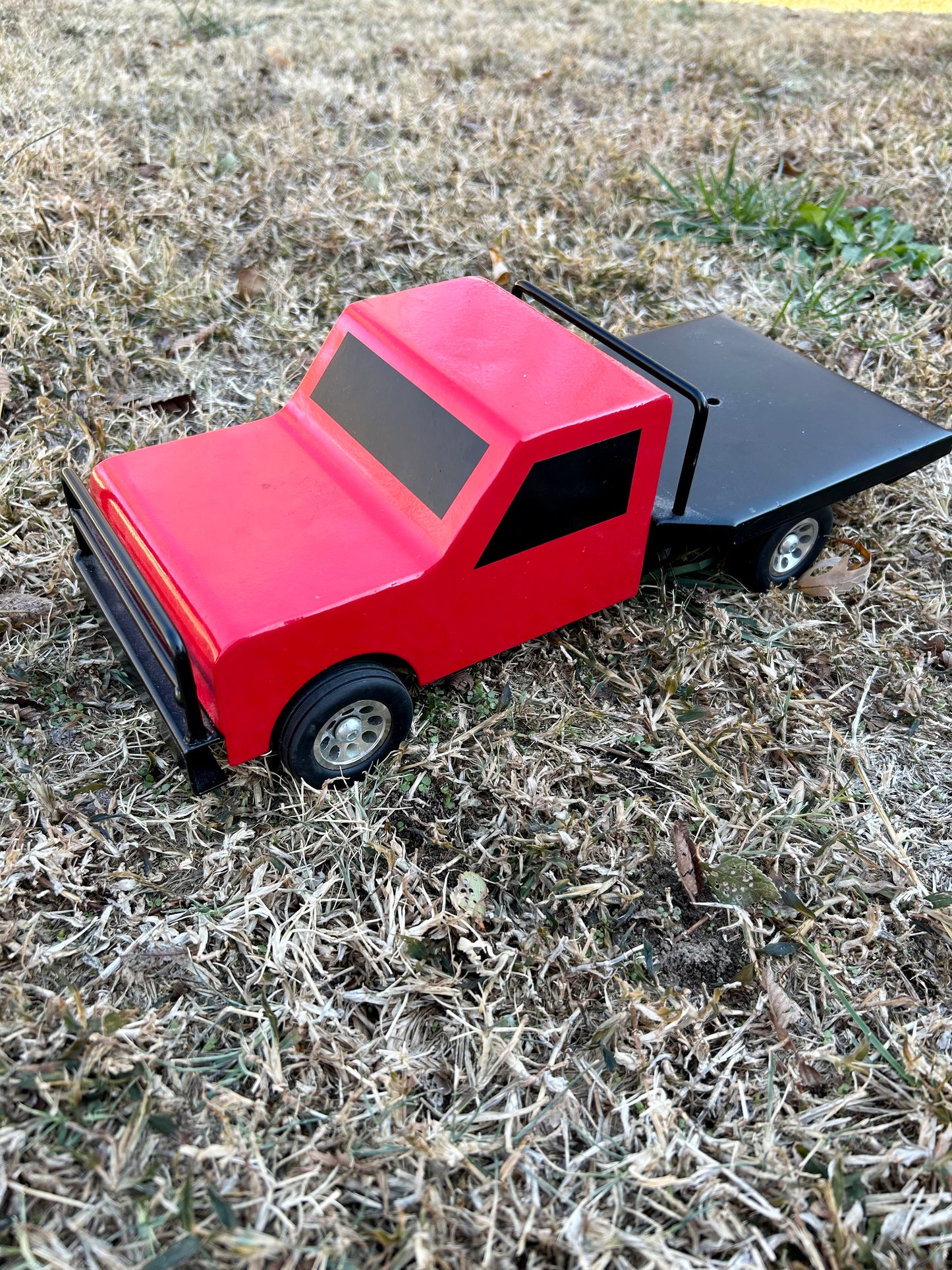 Flatbed Red Farm Truck